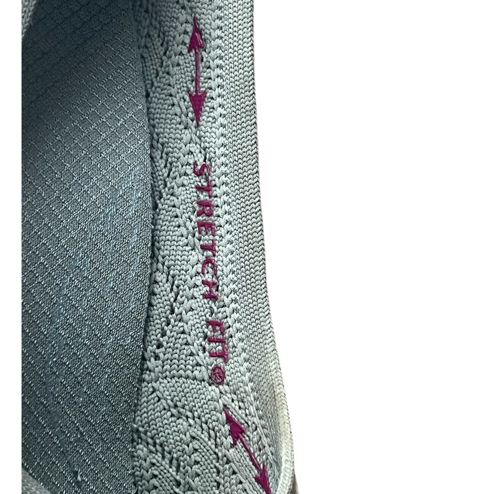 Skechers Arch Fit Cleo Wedge Slip On Shoes Taupe Knit Womens 10 - Picture 5 of 10